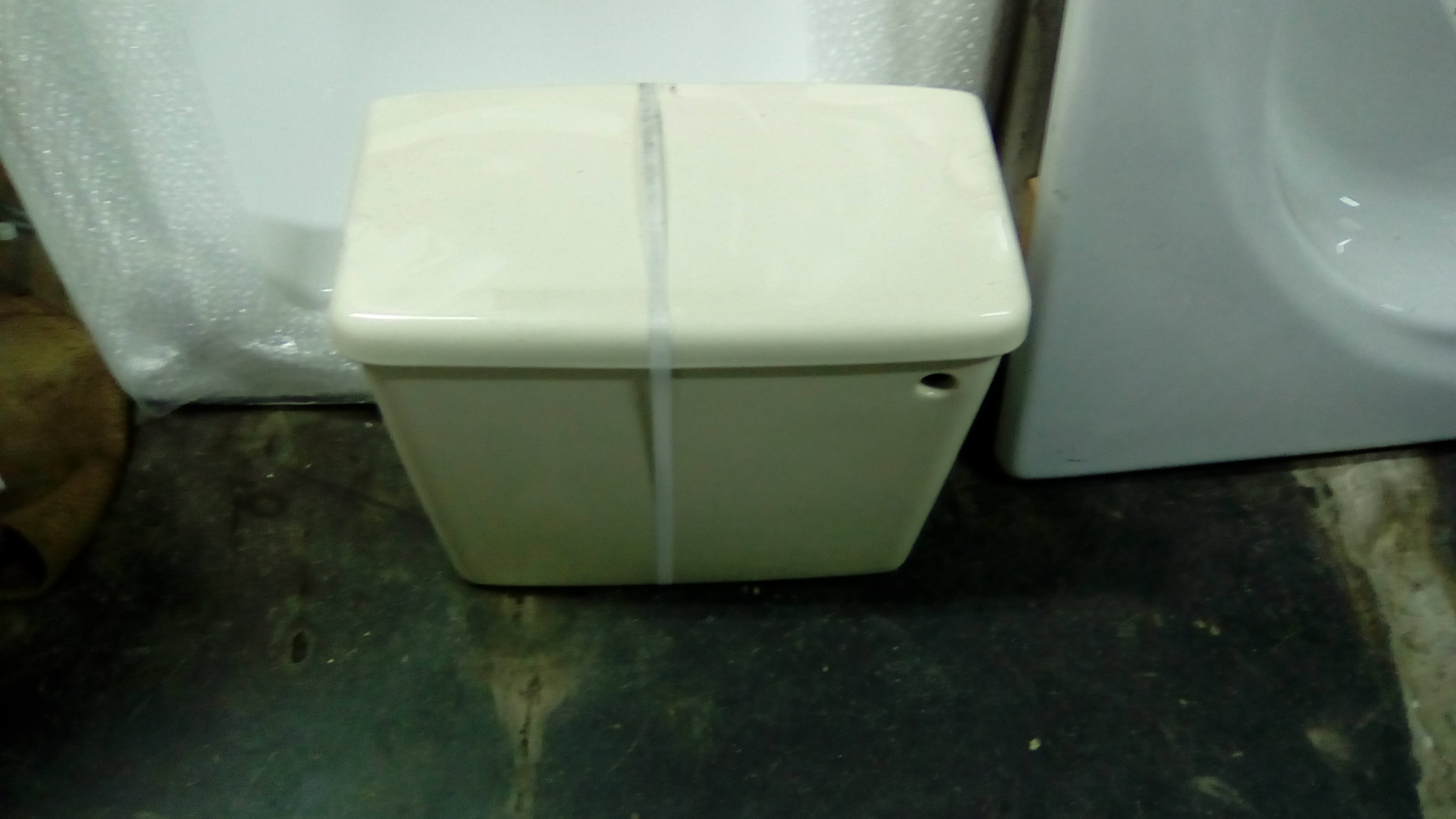 Indian Ivory Colour Bathroom Parts. Cisterns Basins Baths Seats